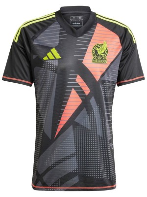 Mexico goalkeeper jersey soccer uniform men's black football kit tops sport shirt 2024-2025